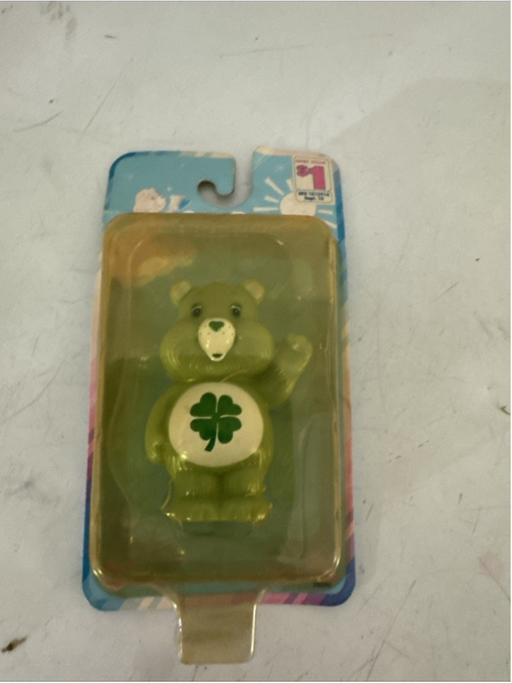 Care Bears Good Luck Bear Miniature Figure - NEW - In Its Original Packaging